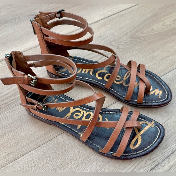 Sam Edelman Shoes - Sam Edelman Tan Gladiator Sandals Size 10